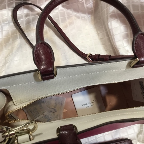 Kate Spade Color Block Pink Multi Color Handbag with wallet - Picture 7 of 10